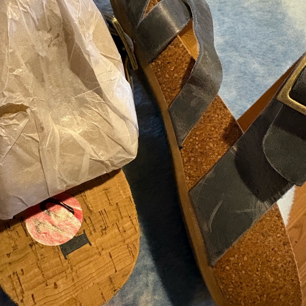 Kork-Ease Black Strappy Sandals - Picture 7 of 7